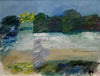 Vintage Mid Century Landscape Oil Painting Sweden