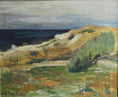 Load image into Gallery viewer, Vintage Mid Century Original Coastal Oil Painting from Sweden 1954
