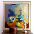 Load image into Gallery viewer, Vintage Mid Century Swedish Art Still Life Oil Painting
