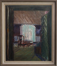 Load image into Gallery viewer, Mid Century Original Interior Oil Painting By O Lanner Sweden 1930
