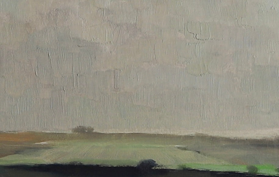 Mid Century Original Landscape Oil Painting from Sweden