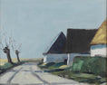 Load image into Gallery viewer, Original Vintage Mid Century Farmhouse Oil Painting Sweden
