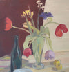 Large Original Vintage Art Still Life Oil Painting from Sweden