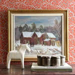 Mid Century Vintage Winterscape From Sweden by Ivars 1965