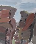 Load image into Gallery viewer, Vintage Art Room Mid Century Original Coastal Landscape from Sweden
