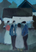 Load image into Gallery viewer, Mid Century Vintage Oil Painting By Listed Artist F Lundqvist
