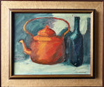 Vintage Mid Century Swedish Art Still Life Oil Painting