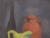 Vintage Oil Painting Kitchen Still Life From Sweden 1939