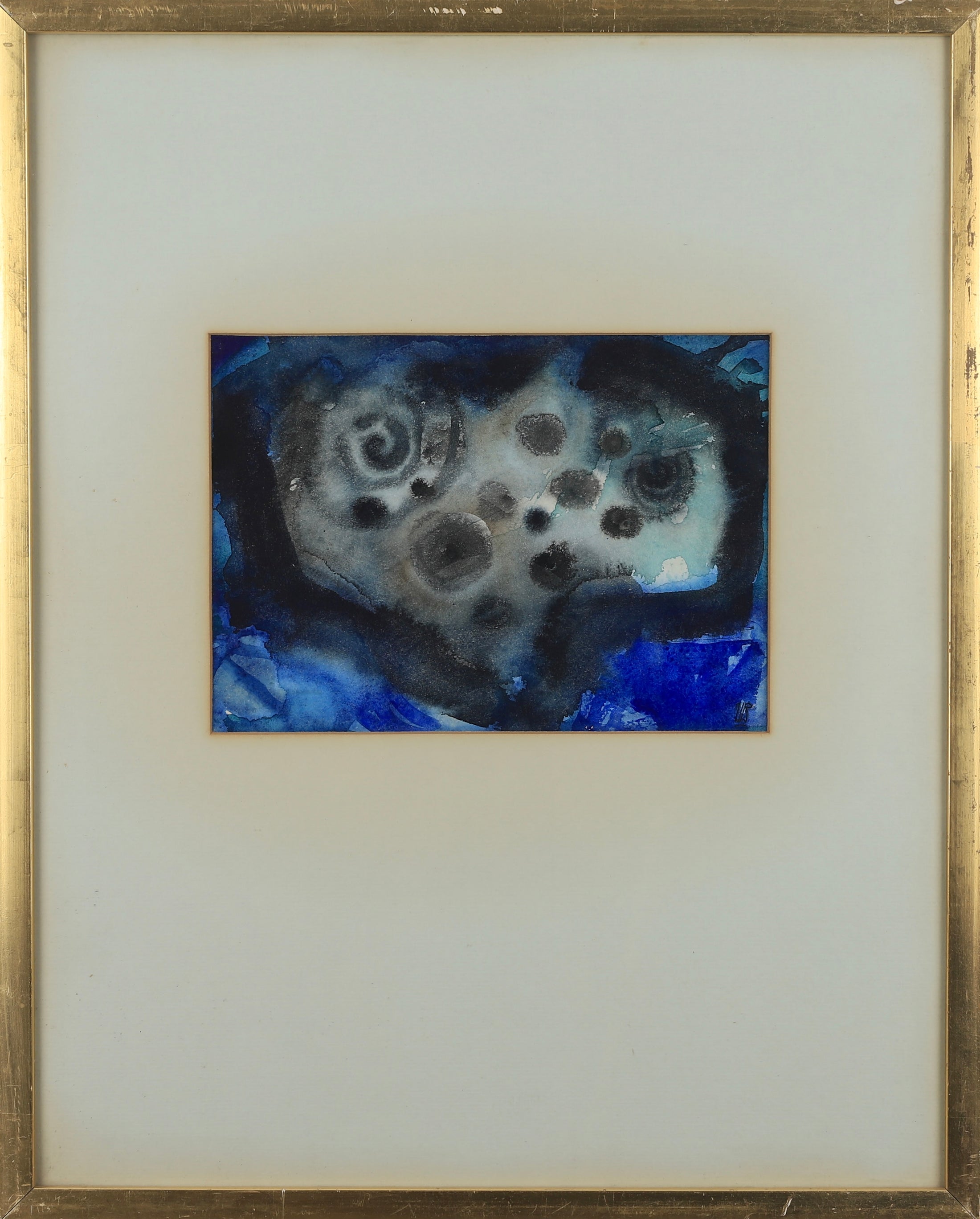 Original Vintage Abstract from Sweden by U Borgström