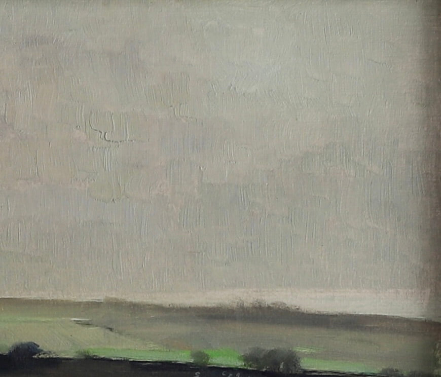Mid Century Original Landscape Oil Painting from Sweden
