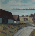 Load image into Gallery viewer, Vintage Coastal Painting by H Lindblom from Sweden
