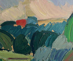 Mid Century Landscape Oil Painting By B Crantz Sweden