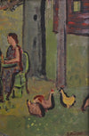 Original Oil Painting Vintage Mid Century From Sweden