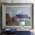 Load image into Gallery viewer, Mid Century Original Vintage Coastal Oil Painting from Sweden
