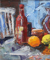 Mid Century Original Still Life Oil Painting From Sweden