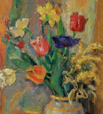 Vintage Oil Painting Floral Still Life From Sweden 1949