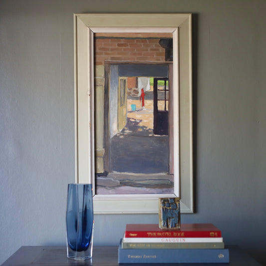 Vintage Art Room Mid Century Original Oil Painting By GS Malm from Sweden