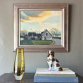 Load image into Gallery viewer, Vintage Art Mid Century Farmhouse Oil Painting From Sweden

