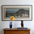 Load image into Gallery viewer, Mid Century Coastal Oil Painting Vintage Art from Sweden
