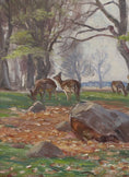 Load image into Gallery viewer, Mid Century Original Landscape Oil Painting by R Nielsen

