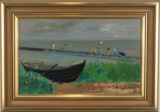 Vintage Art Original Oil Painting From Sweden