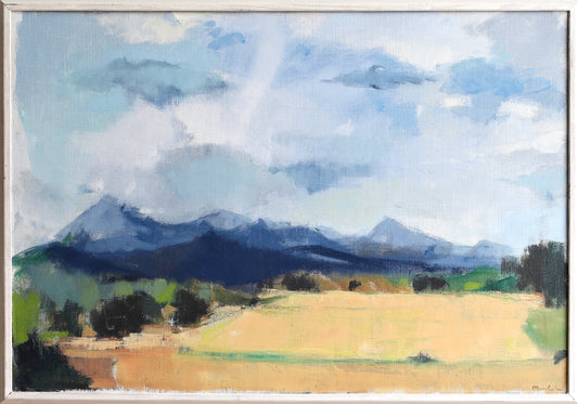 Mid Century Vintage Art Oil Painting By S Wernheden Sweden