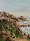 Vintage Coastal Painting by from Sweden by Lindström