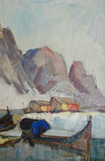 Load image into Gallery viewer, Mid Century Original Oil Painting From Sweden by K Norman
