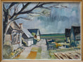 Load image into Gallery viewer, Original Vintage Farmhouse Oil Painting from Sweden
