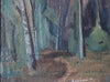 Mid Century Vintage Landscape Oil Painting From Sweden