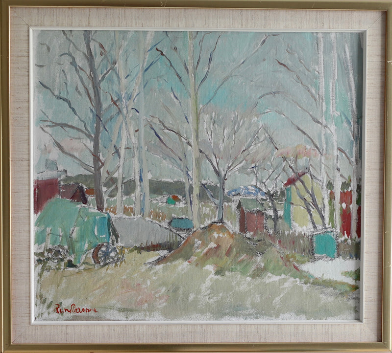 Vintage Art Room Oil Painting From Sweden by R Persson