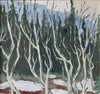 Mid Century Original Winterscape Oil Painting From Sweden