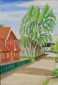 Load image into Gallery viewer, Mid Century Original Vintage Landscape Oil Painting from Sweden
