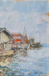 Mid Century Original Oil Painting From Sweden by K Norrman