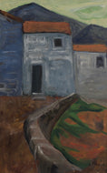 Load image into Gallery viewer, Vintage Art Room Mid Century Original Oil Painting By GS Malm from Sweden
