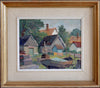 Mid Century Original Oil Painting From Sweden By E Skans