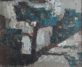 Load image into Gallery viewer, Mid Century Vintage Art Abstract Oil Painting From Sweden 1961
