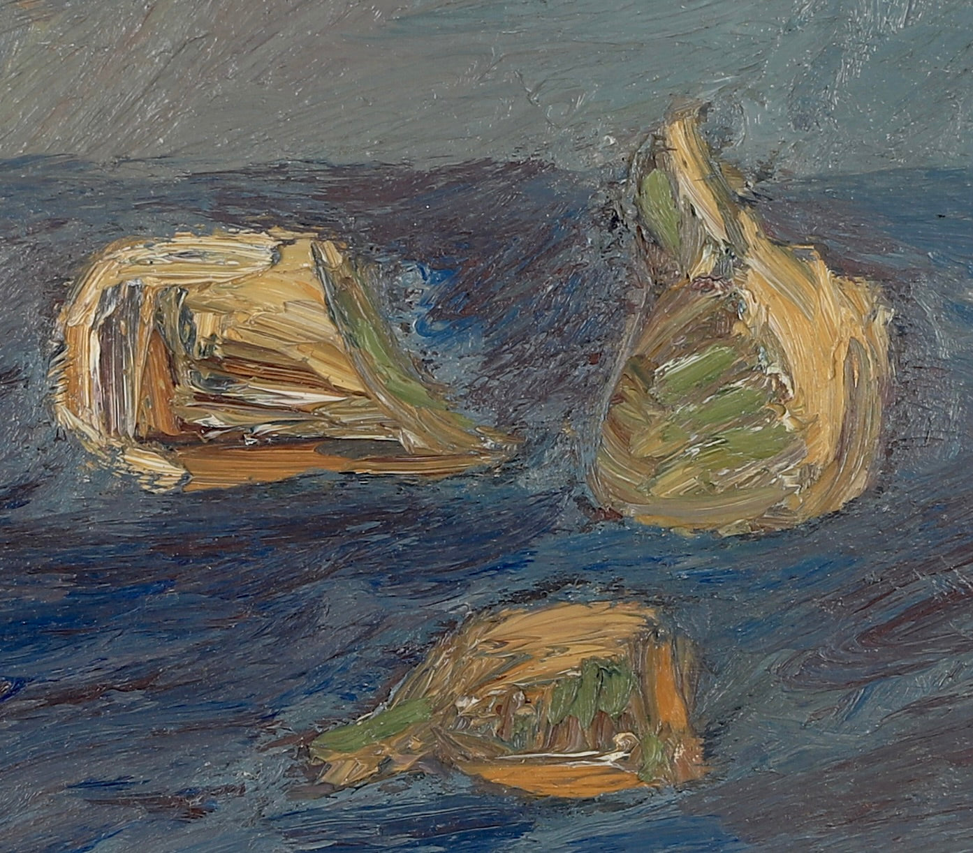 Swedish Mid Century Vintage Art Still Life Oil Painting