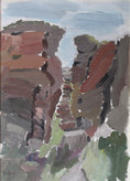Load image into Gallery viewer, Vintage Art Room Mid Century Original Coastal Landscape from Sweden
