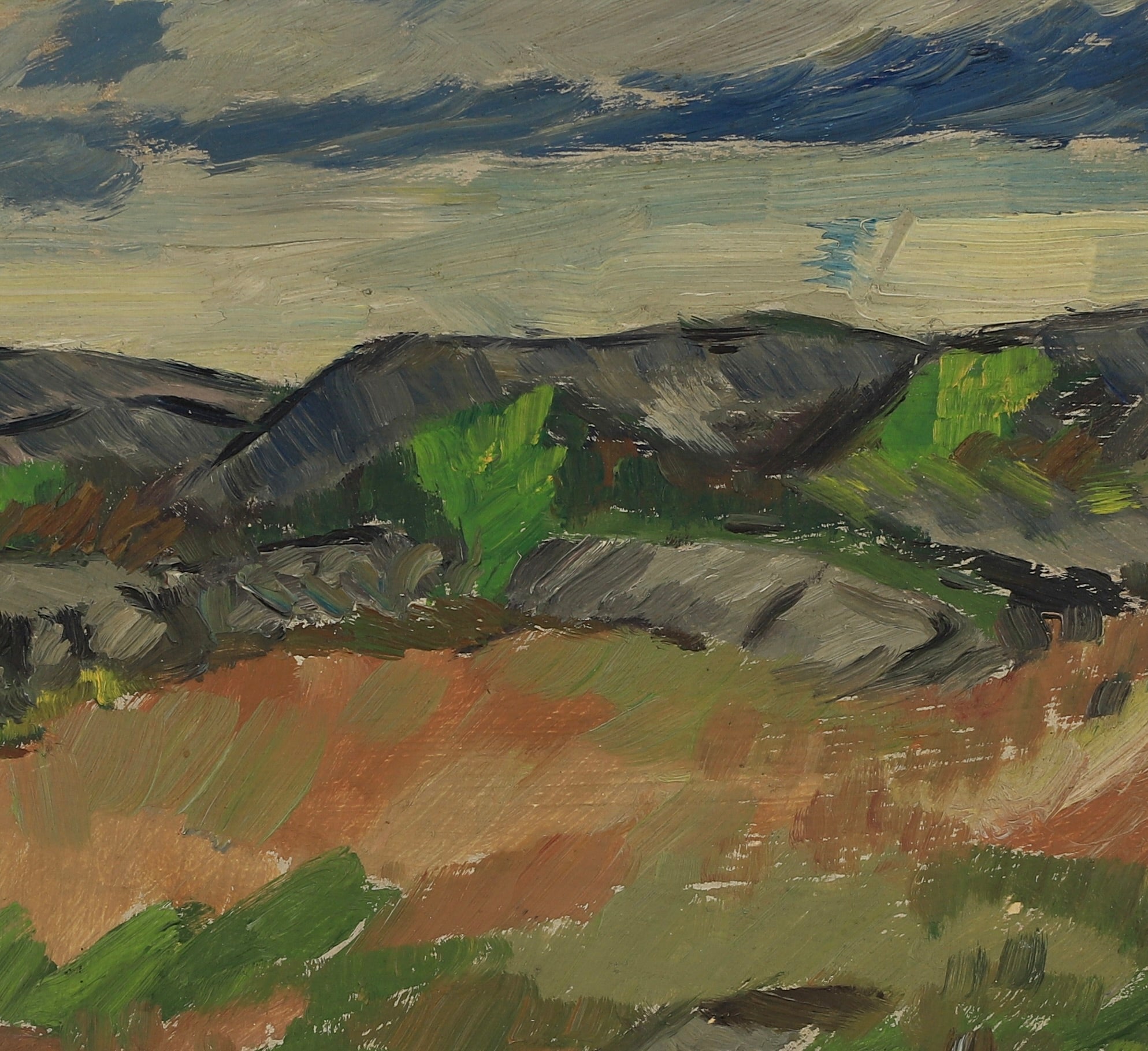 Vintage Art Room Mid Century Original Landscape from Sweden