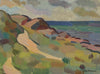 Mid Century Coastal Oil Painting Sweden E Andersson