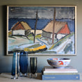 Load image into Gallery viewer, Vintage Original Coastal Oil Painting From Sweden
