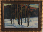 Original Winterscape Oil Painting From Sweden