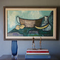 Load image into Gallery viewer, Vintage Mid Century Swedish Art Still Life Oil Painting
