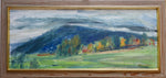 Vintage Art Room Original Landscape Oil Painting from Sweden