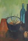 Mid Century Vintage Kitchen Still Life Painting from Sweden