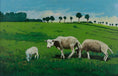 Load image into Gallery viewer, Vintage Art Room Original Oil Painting of Cows From Sweden
