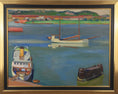Load image into Gallery viewer, Original Vintage Art Harbor Oil Painting From Sweden
