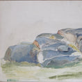 Load image into Gallery viewer, Vintage Art Room Mid Century Landscape Oil Painting From Sweden
