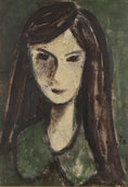 Load image into Gallery viewer, Vintage Woman's Portrait Oil Painting From Sweden
